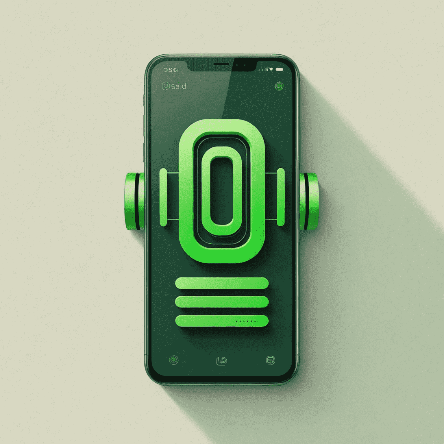 Green Mob logo featuring a stylized green mobile phone with signal bars