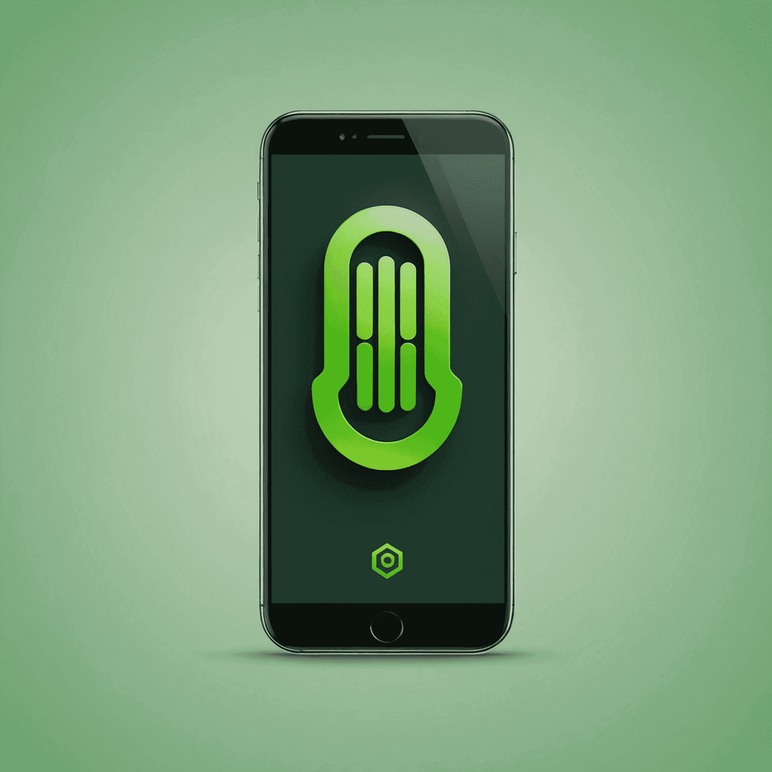 Green Mob logo featuring a stylized green mobile phone with signal bars