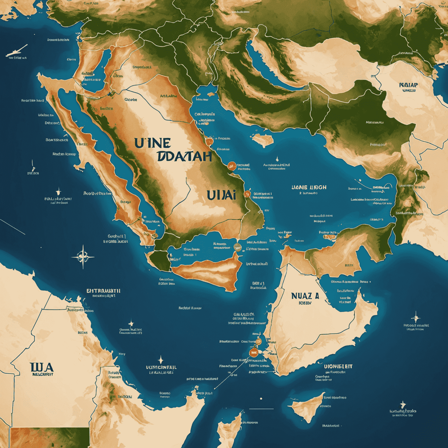 Du logo and coverage map of UAE